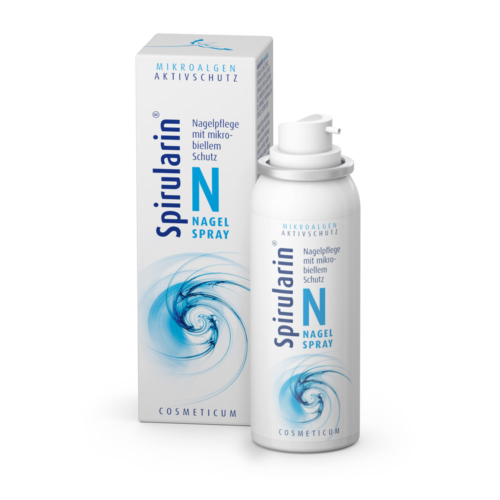 Spirularin® N Nagelspray pflegt und schützt trockene Nägel